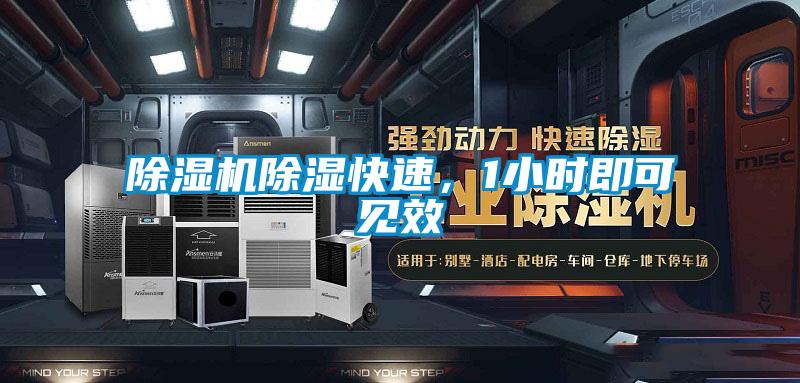 除濕機除濕快速，1小時即可見效