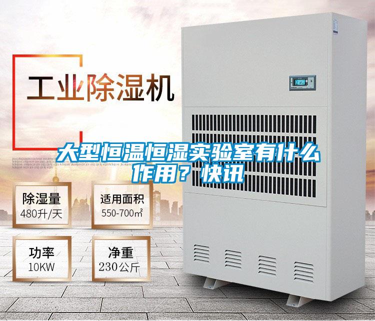 大型恒溫恒濕實(shí)驗(yàn)室有什么作用?快訊