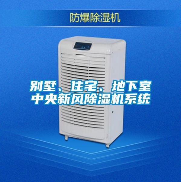 別墅、住宅、地下室中央新風(fēng)除濕機(jī)系統(tǒng)