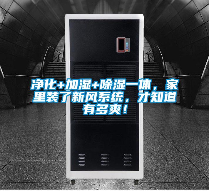 凈化+加濕+除濕一體，家里裝了新風系統，才知道有多爽！