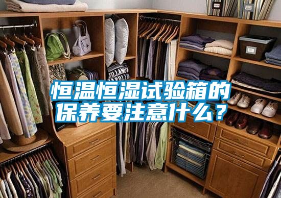 恒溫恒濕試驗箱的保養要注意什么?