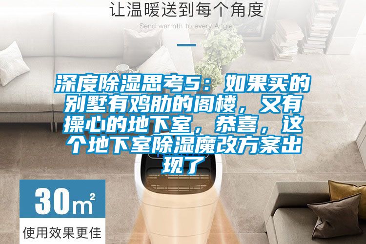 深度除濕思考5：如果買的別墅有雞肋的閣樓，又有操心的地下室，恭喜，這個地下室除濕魔改方案出現了