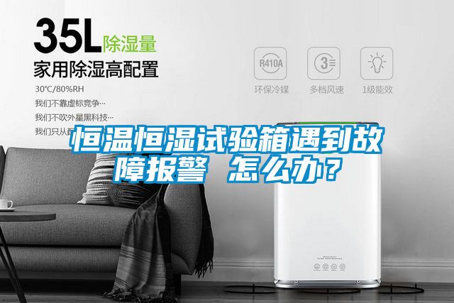 恒溫恒濕試驗(yàn)箱遇到故障報(bào)警 怎么辦?