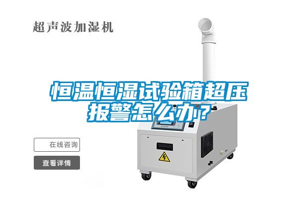 恒溫恒濕試驗箱超壓報警怎么辦？